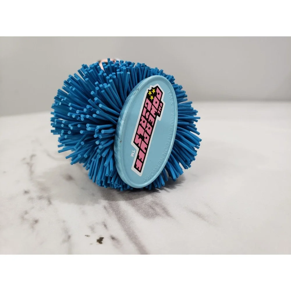 Powerpuff‎ Girls Small PVC Action Figure Koosh Ball Cake Topper 2000 Bubbles